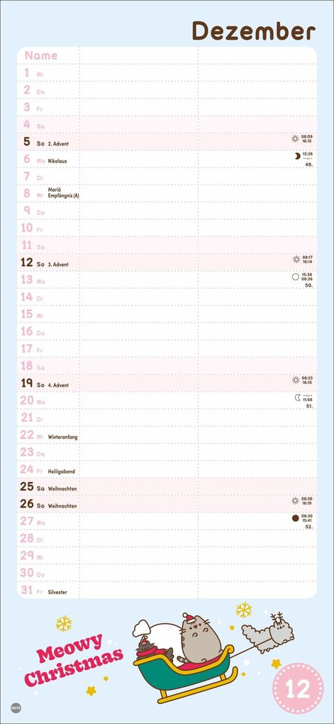 Weitere Ansicht: Pusheen Planer für zwei 2027