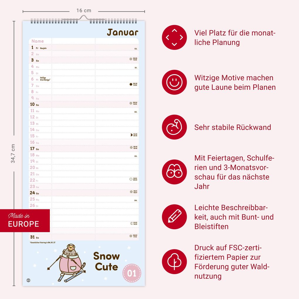 Weitere Ansicht: Pusheen Planer für zwei 2027