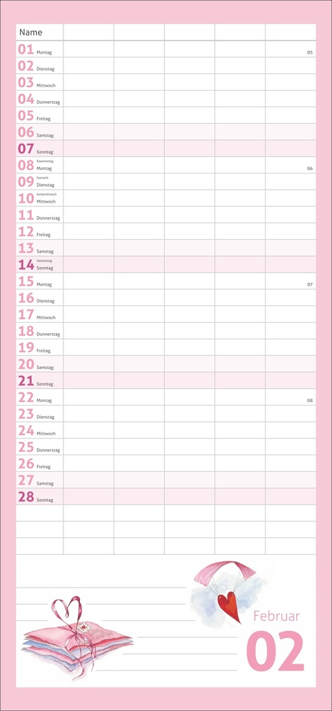 Weitere Ansicht: times&more Schaffner Familienplaner 2027