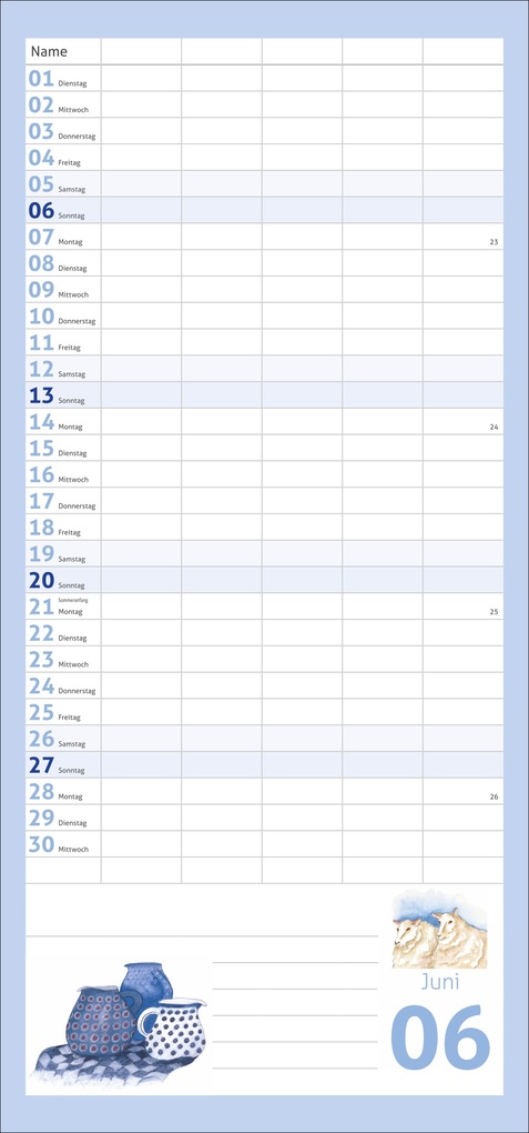 Weitere Ansicht: times&more Schaffner Familienplaner 2027