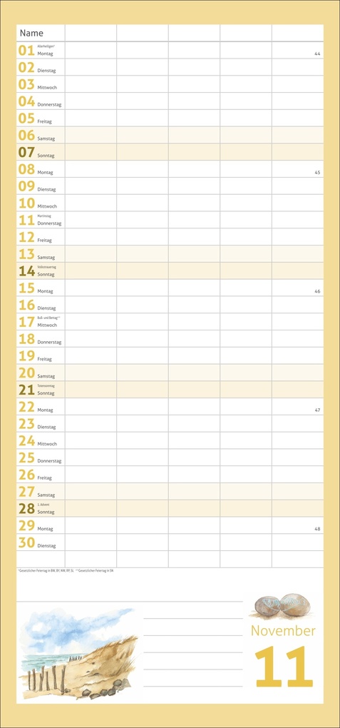 Weitere Ansicht: times&more Schaffner Familienplaner 2027