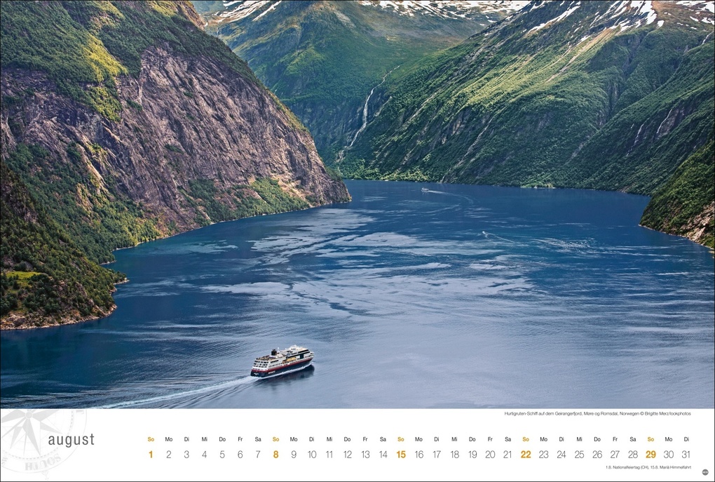 Weitere Ansicht: Hurtigruten Globetrotter Kalender 2027 - Von unberührten Fjorden und stillen Bergen