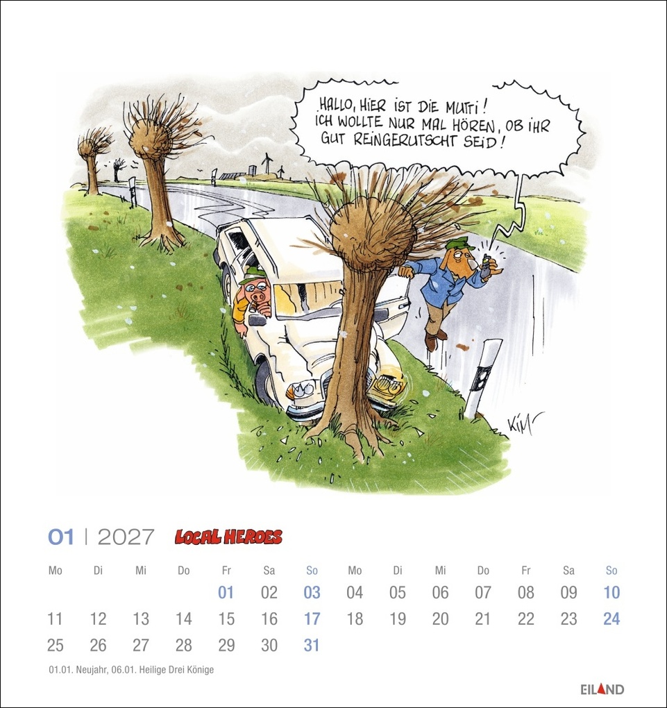 Weitere Ansicht: Local Heroes Postkartenkalender 2027 - Vom Leben hinterm Deich | Kim Schmidt