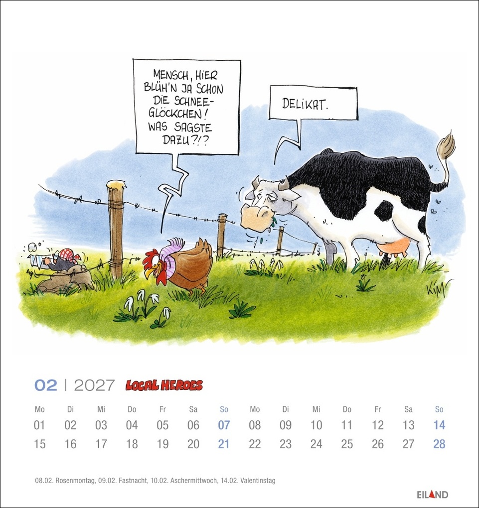 Weitere Ansicht: Local Heroes Postkartenkalender 2027 - Vom Leben hinterm Deich | Kim Schmidt