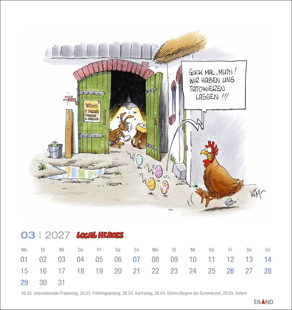 Weitere Ansicht: Local Heroes Postkartenkalender 2027 - Vom Leben hinterm Deich | Kim Schmidt