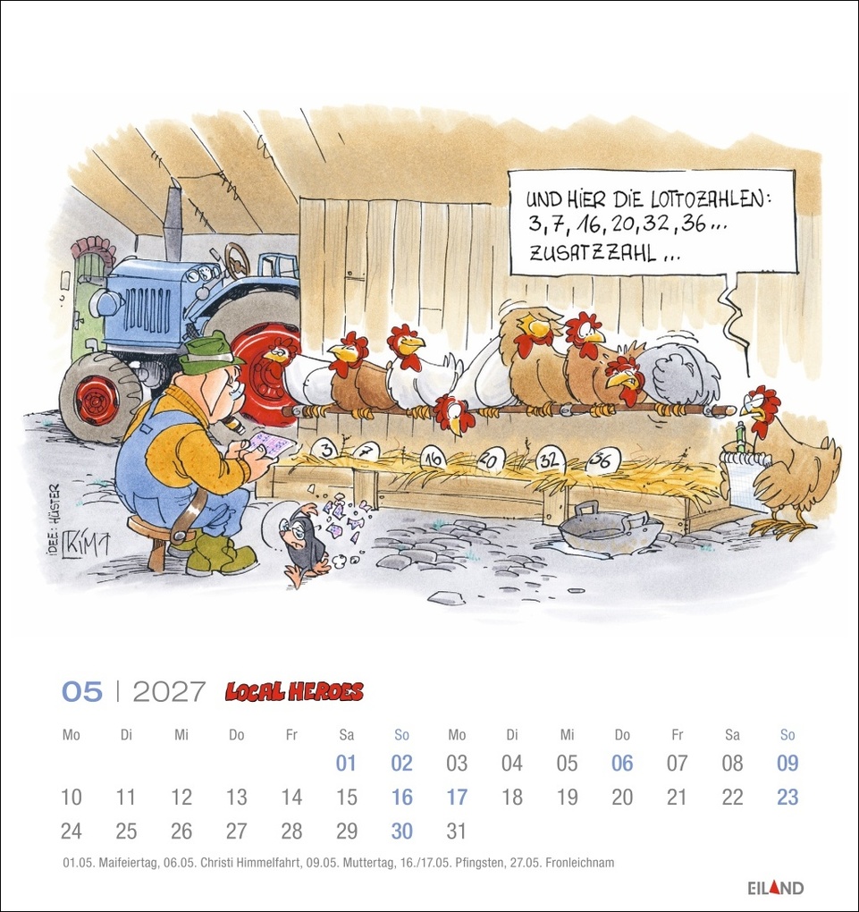 Weitere Ansicht: Local Heroes Postkartenkalender 2027 - Vom Leben hinterm Deich | Kim Schmidt