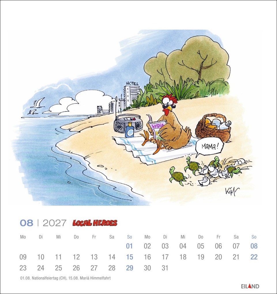 Weitere Ansicht: Local Heroes Postkartenkalender 2027 - Vom Leben hinterm Deich | Kim Schmidt