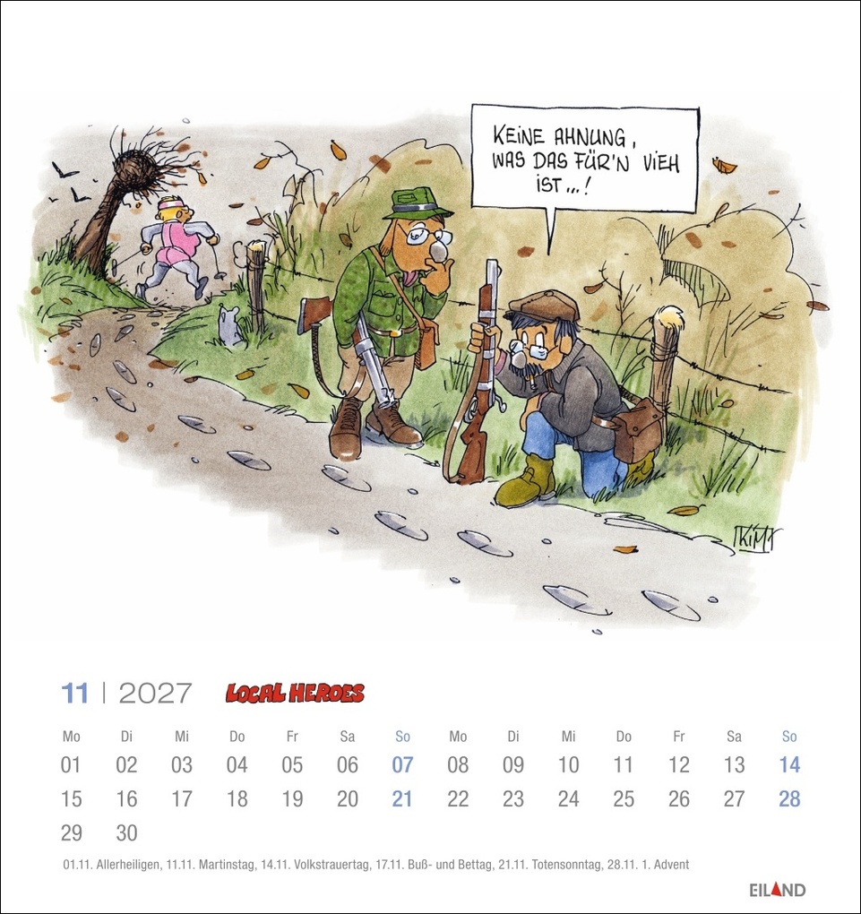 Weitere Ansicht: Local Heroes Postkartenkalender 2027 - Vom Leben hinterm Deich | Kim Schmidt