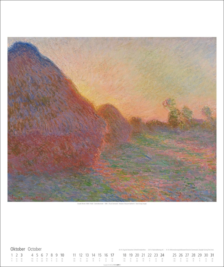 Weitere Ansicht: Claude Monet Kalender 2027 | Claude Monet