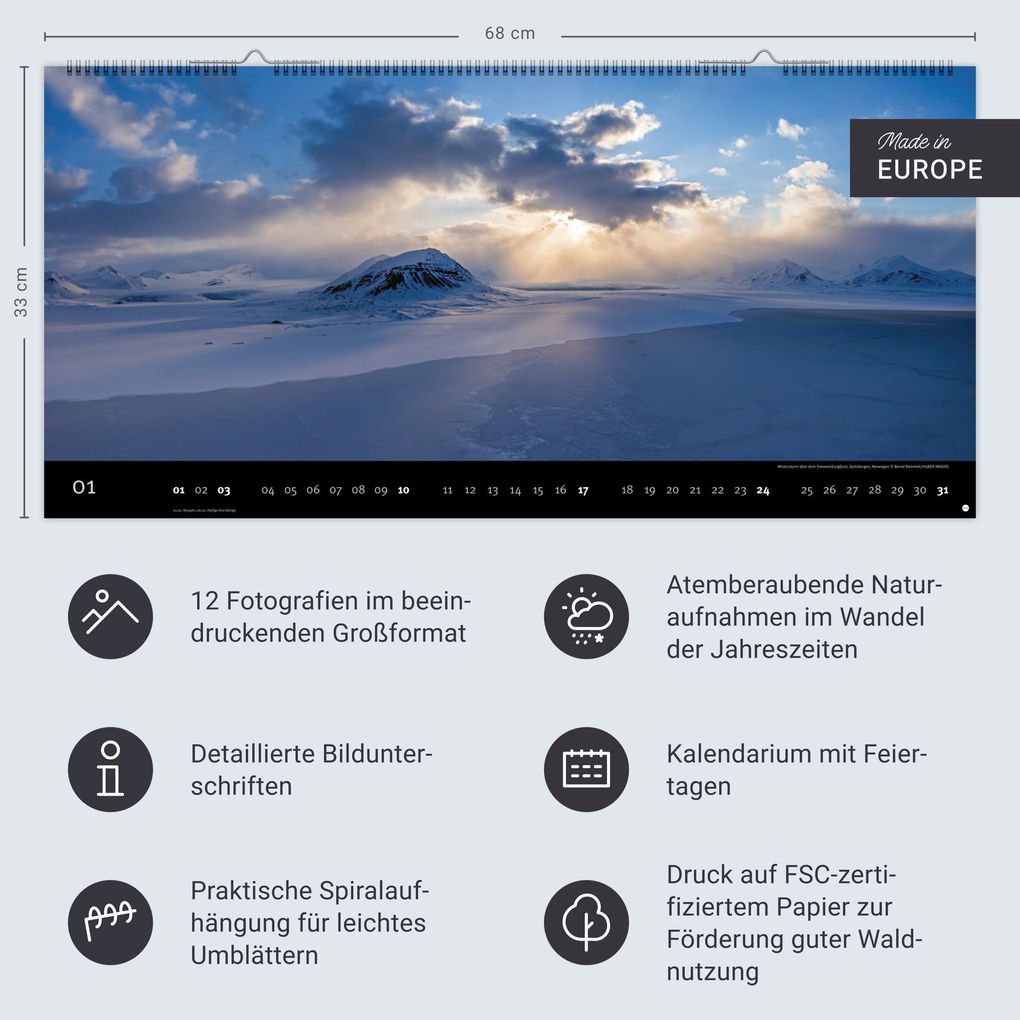 Weitere Ansicht: Magic Moments Panoramakalender 2027