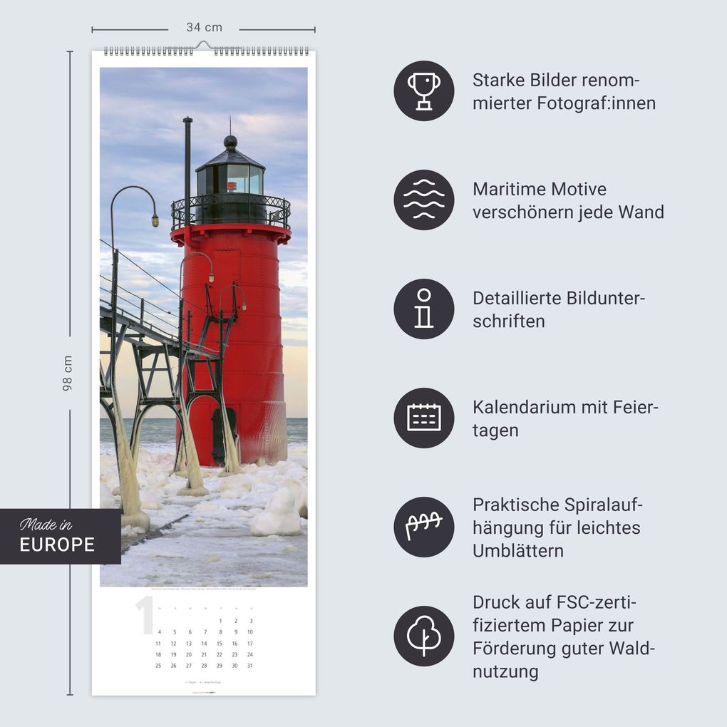 Weitere Ansicht: Leuchttürme Kalender 2027