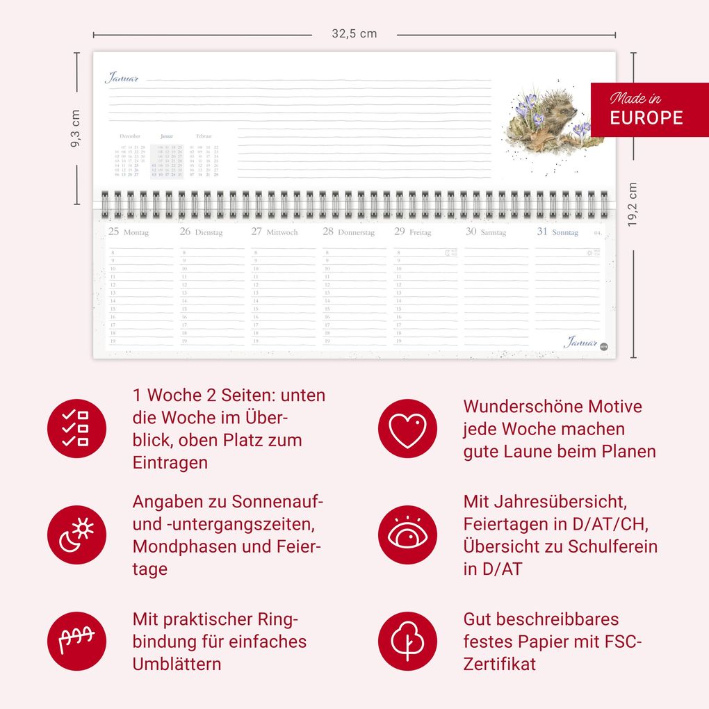 Weitere Ansicht: Hannah Dale : Wochenquerplaner 2027 | Hannah Dale