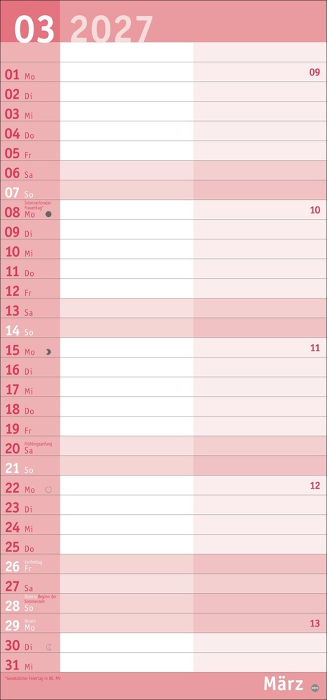 Weitere Ansicht: Basic Planer für mich 2027
