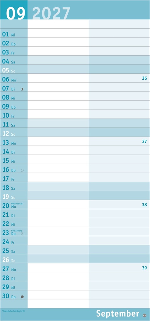 Weitere Ansicht: Basic Planer für mich 2027