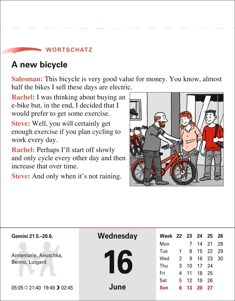 Weitere Ansicht: Englisch Sprachkalender 2027 - Englisch lernen leicht gemacht - Tagesabreißkalender | Beate Gorman, Stephen Gorman