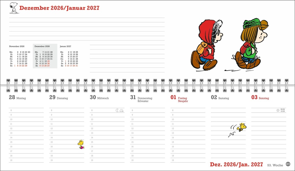 Weitere Ansicht: Peanuts Wochenquerplaner 2027