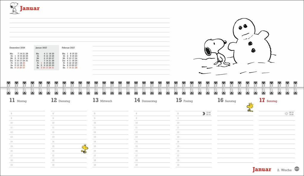 Weitere Ansicht: Peanuts Wochenquerplaner 2027