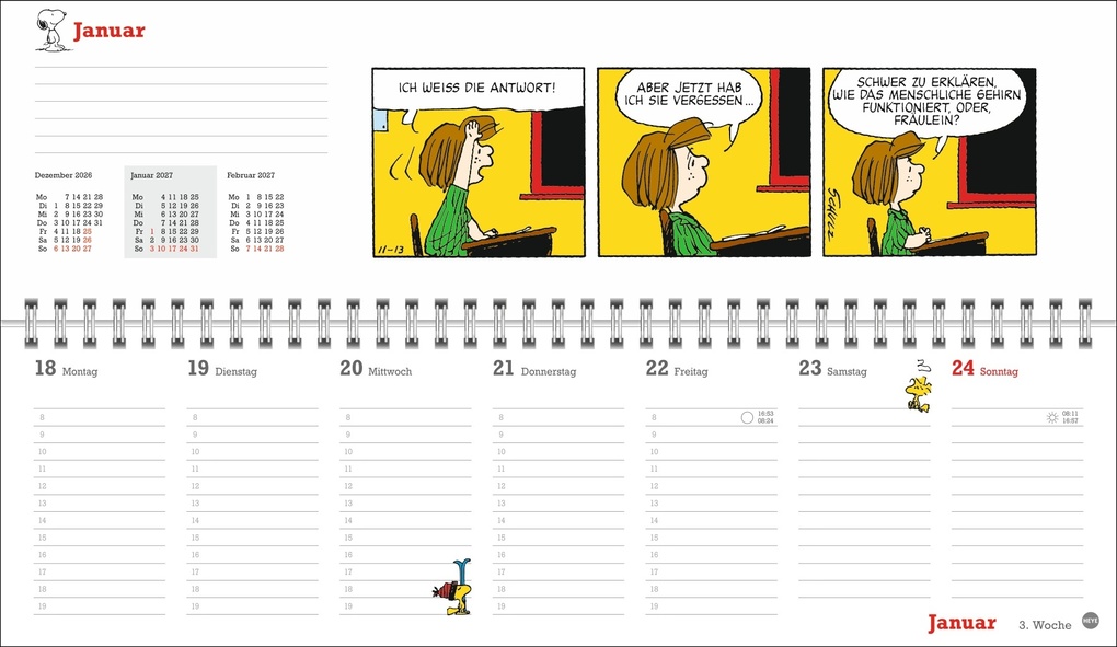 Weitere Ansicht: Peanuts Wochenquerplaner 2027