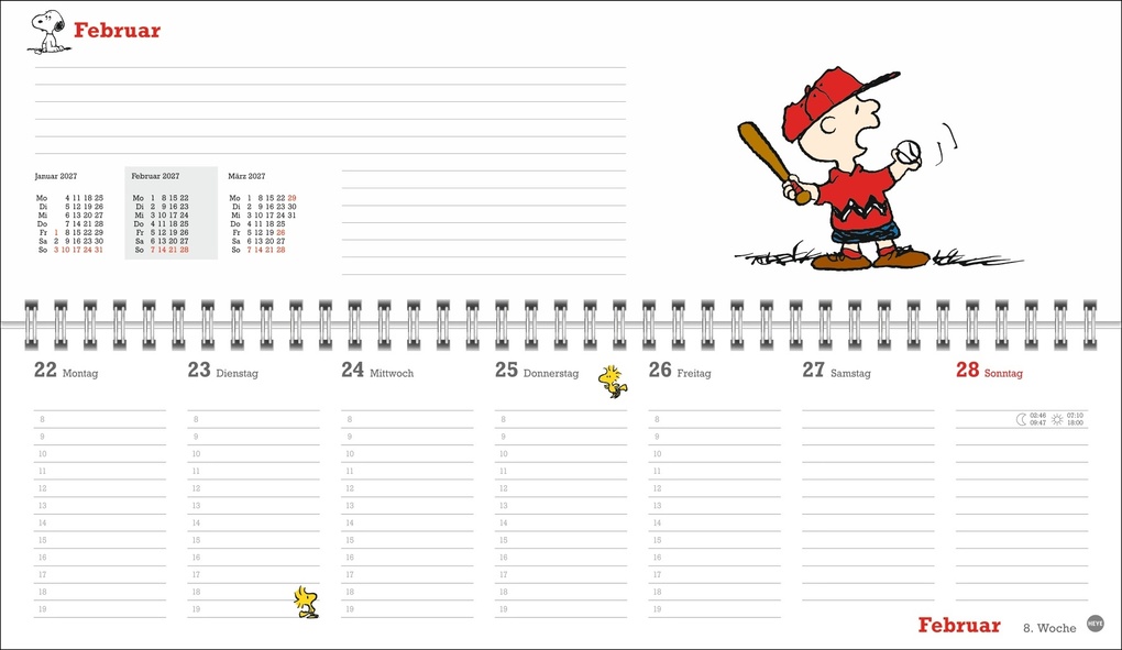 Weitere Ansicht: Peanuts Wochenquerplaner 2027