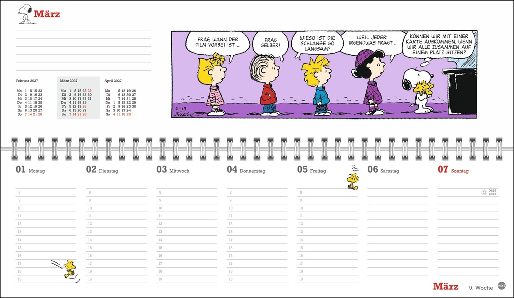 Weitere Ansicht: Peanuts Wochenquerplaner 2027