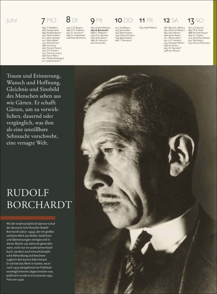 Weitere Ansicht: Der Literatur Kalender Wochenkalender 2027