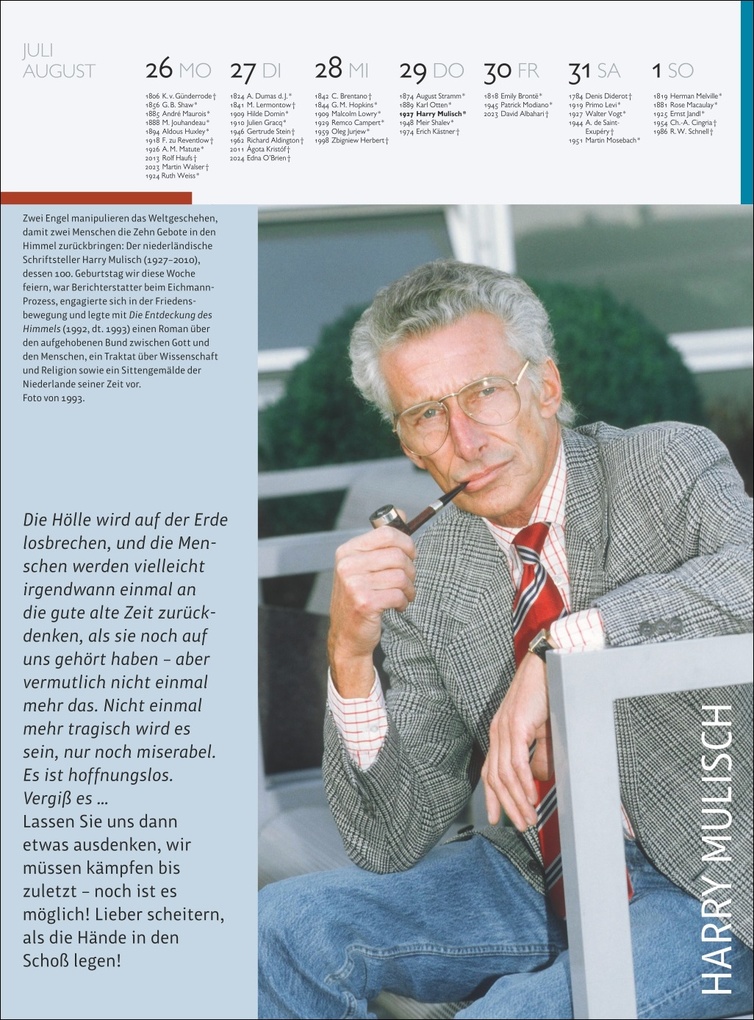 Weitere Ansicht: Der Literatur Kalender Wochenkalender 2027