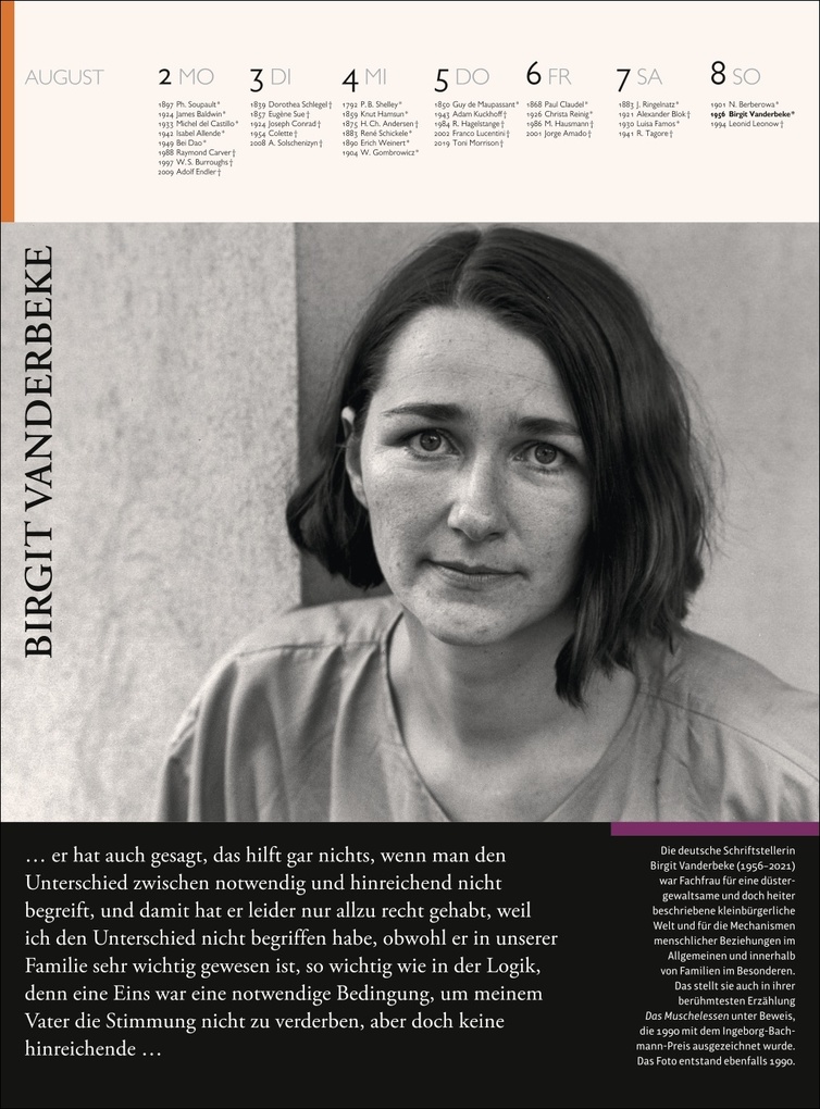 Weitere Ansicht: Der Literatur Kalender Wochenkalender 2027