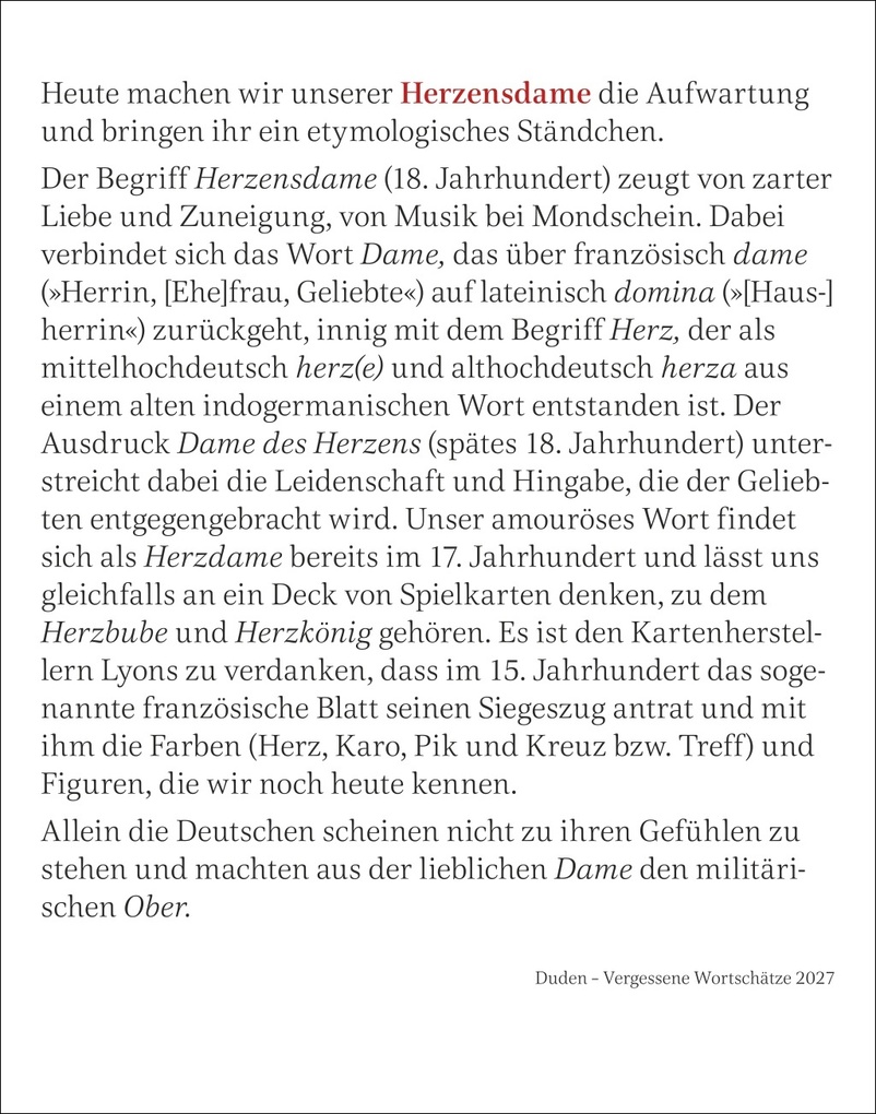 Weitere Ansicht: Duden Vergessene Wortschätze Tagesabreißkalender 2027 | Maik Goth
