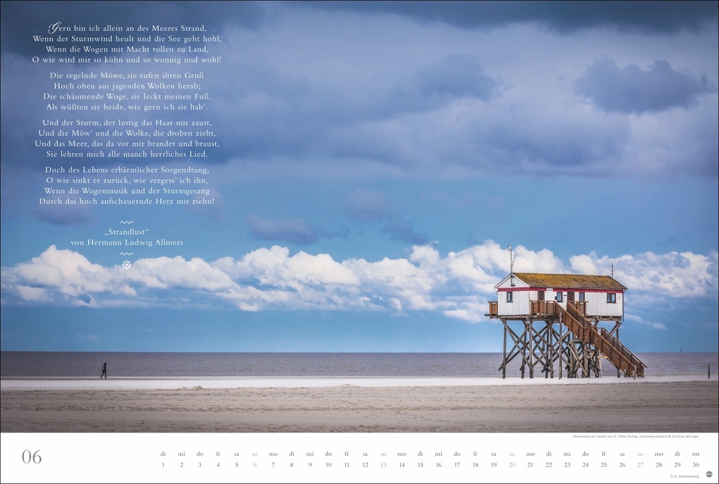 Weitere Ansicht: Deutschlands Küsten - Ein literarischer Spaziergang Kalender 2027 - Ein literarischer Spaziergang