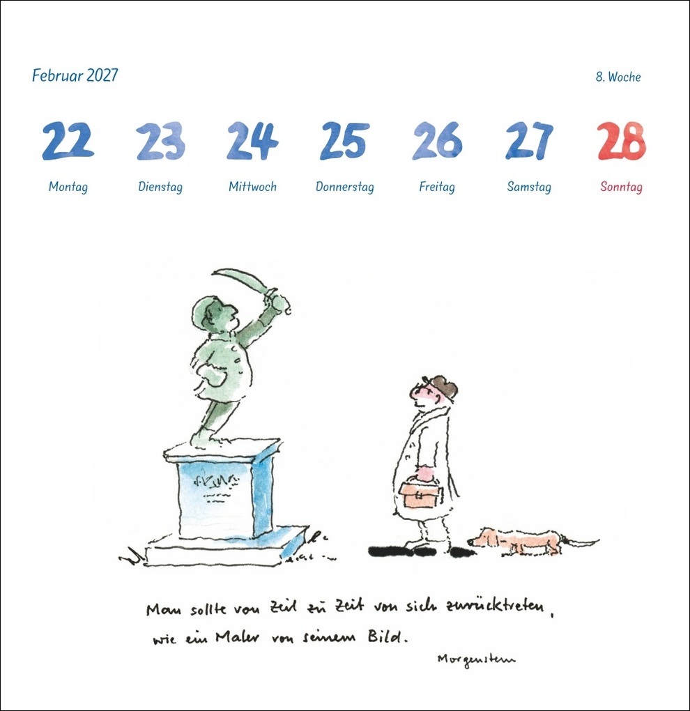 Weitere Ansicht: Helme Heine: Philosophisches Premium-Postkartenkalender 2027 | Helme Heine