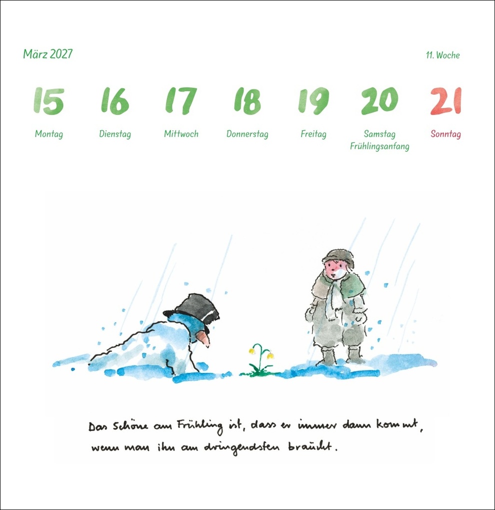 Weitere Ansicht: Helme Heine: Philosophisches Premium-Postkartenkalender 2027 | Helme Heine