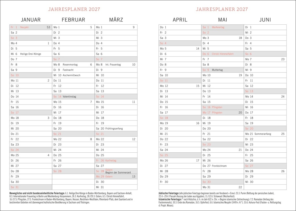 Weitere Ansicht: Tages-Kalenderbuch A6, schwarz 2027