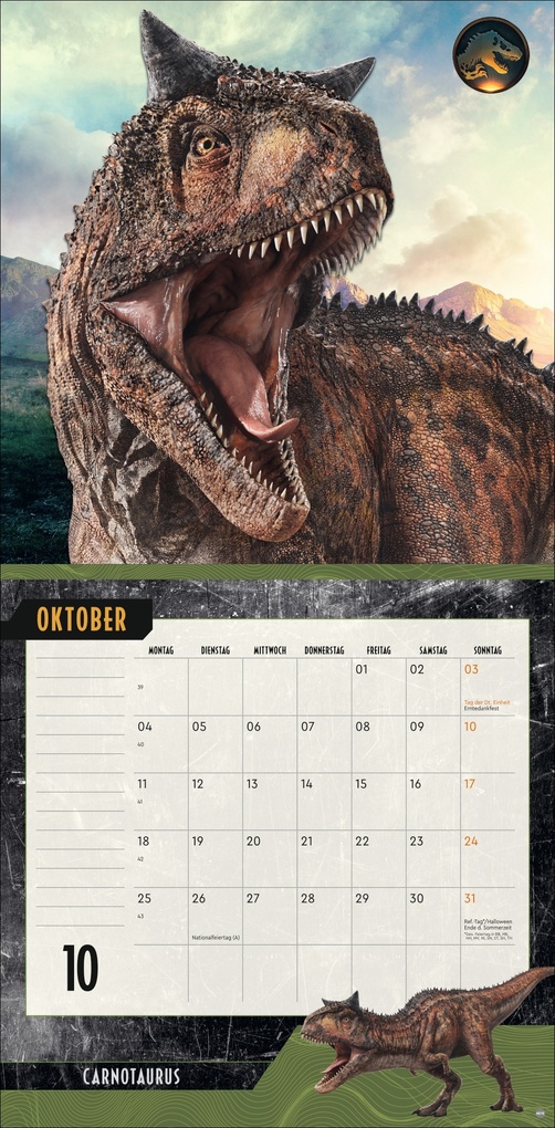 Weitere Ansicht: Jurassic World Broschurkalender 2027