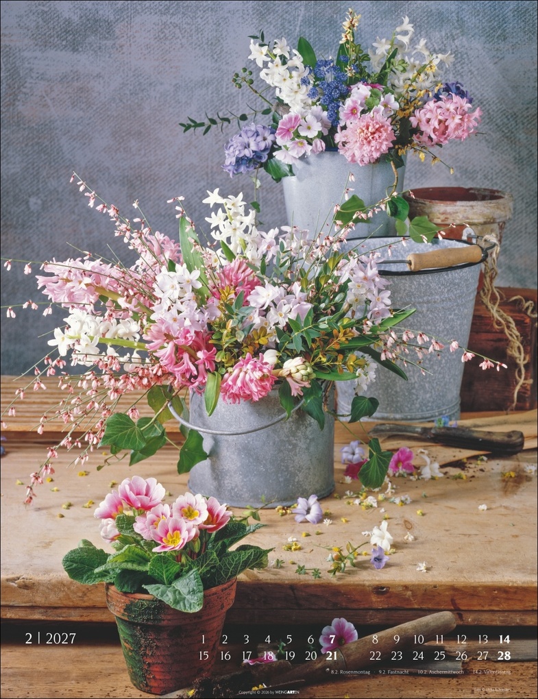Weitere Ansicht: Die schönsten Blumensträuße Kalender 2027