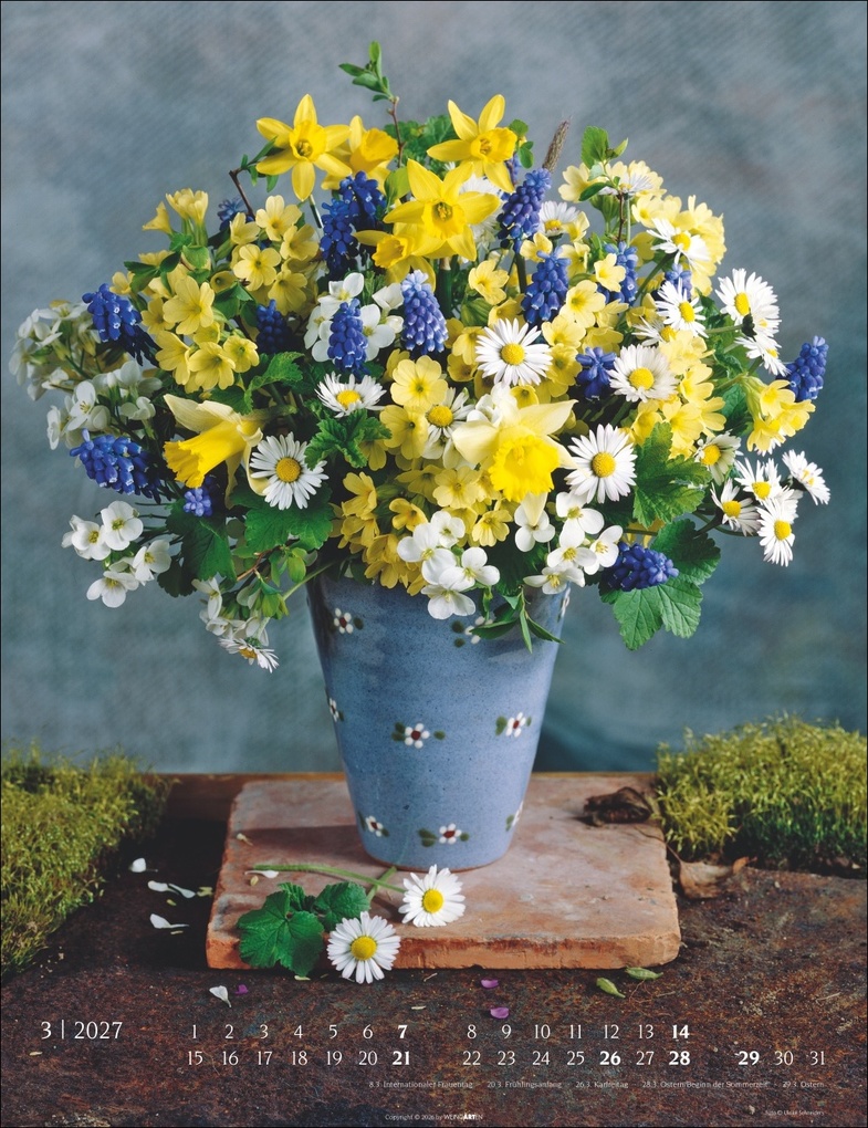 Weitere Ansicht: Die schönsten Blumensträuße Kalender 2027
