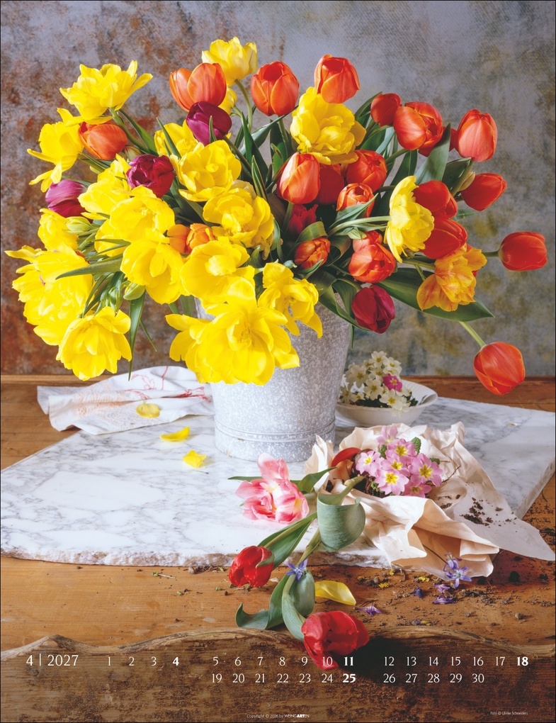 Weitere Ansicht: Die schönsten Blumensträuße Kalender 2027