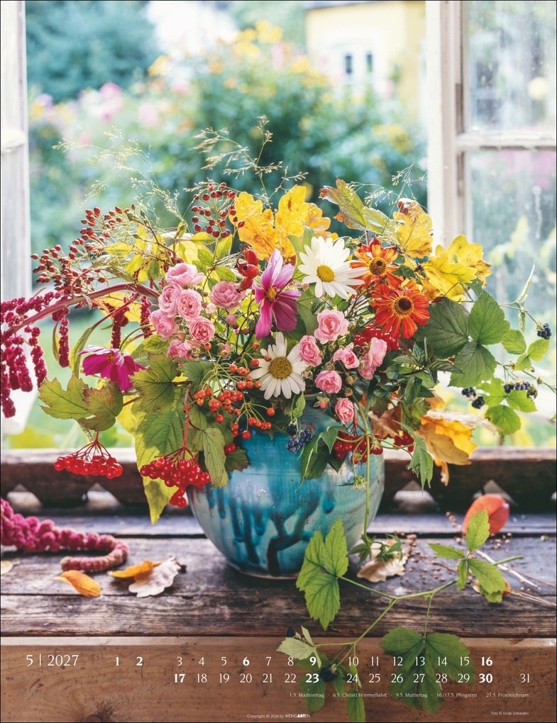 Weitere Ansicht: Die schönsten Blumensträuße Kalender 2027
