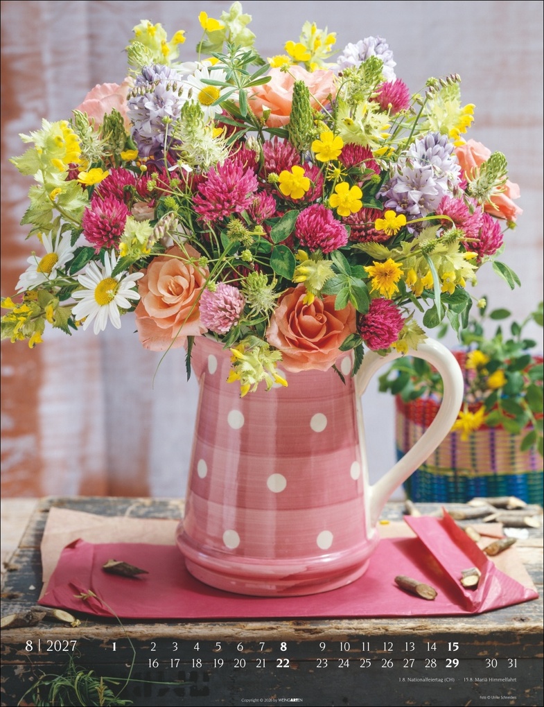 Weitere Ansicht: Die schönsten Blumensträuße Kalender 2027