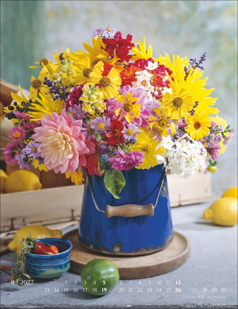 Weitere Ansicht: Die schönsten Blumensträuße Kalender 2027