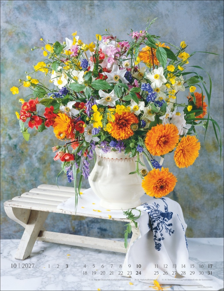 Weitere Ansicht: Die schönsten Blumensträuße Kalender 2027