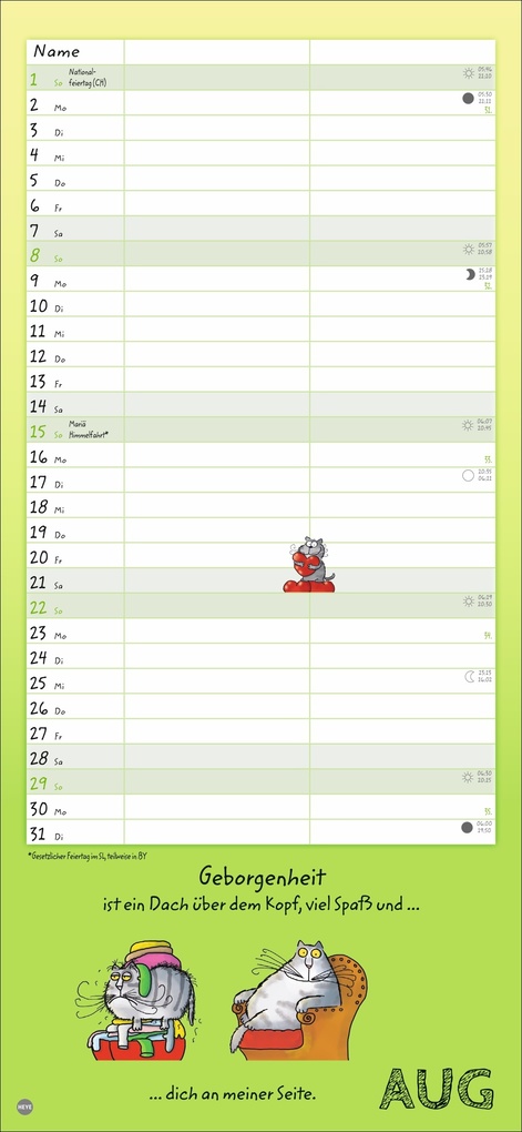 Weitere Ansicht: Catzz Planer für zwei 2027 | Alexander Holzach