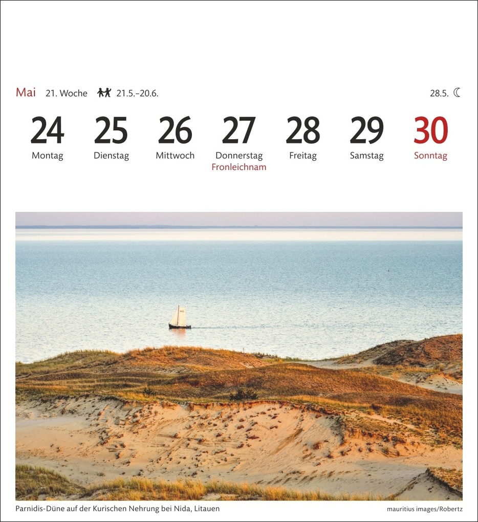 Weitere Ansicht: Ostseeküste Sehnsuchtskalender 2027 - Wochenkalender mit 53 Postkarten