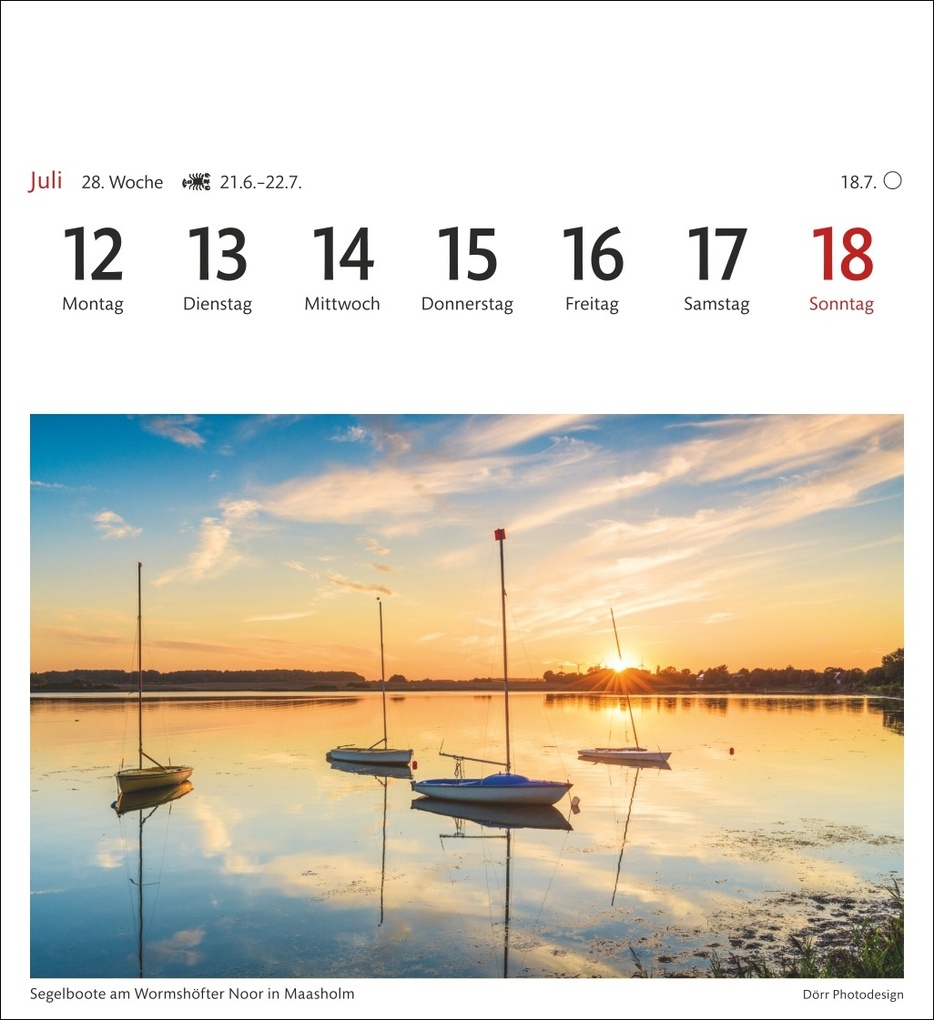 Weitere Ansicht: Ostseeküste Sehnsuchtskalender 2027 - Wochenkalender mit 53 Postkarten