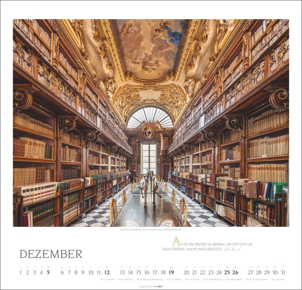Weitere Ansicht: Welt der Bibliotheken Kalender 2027