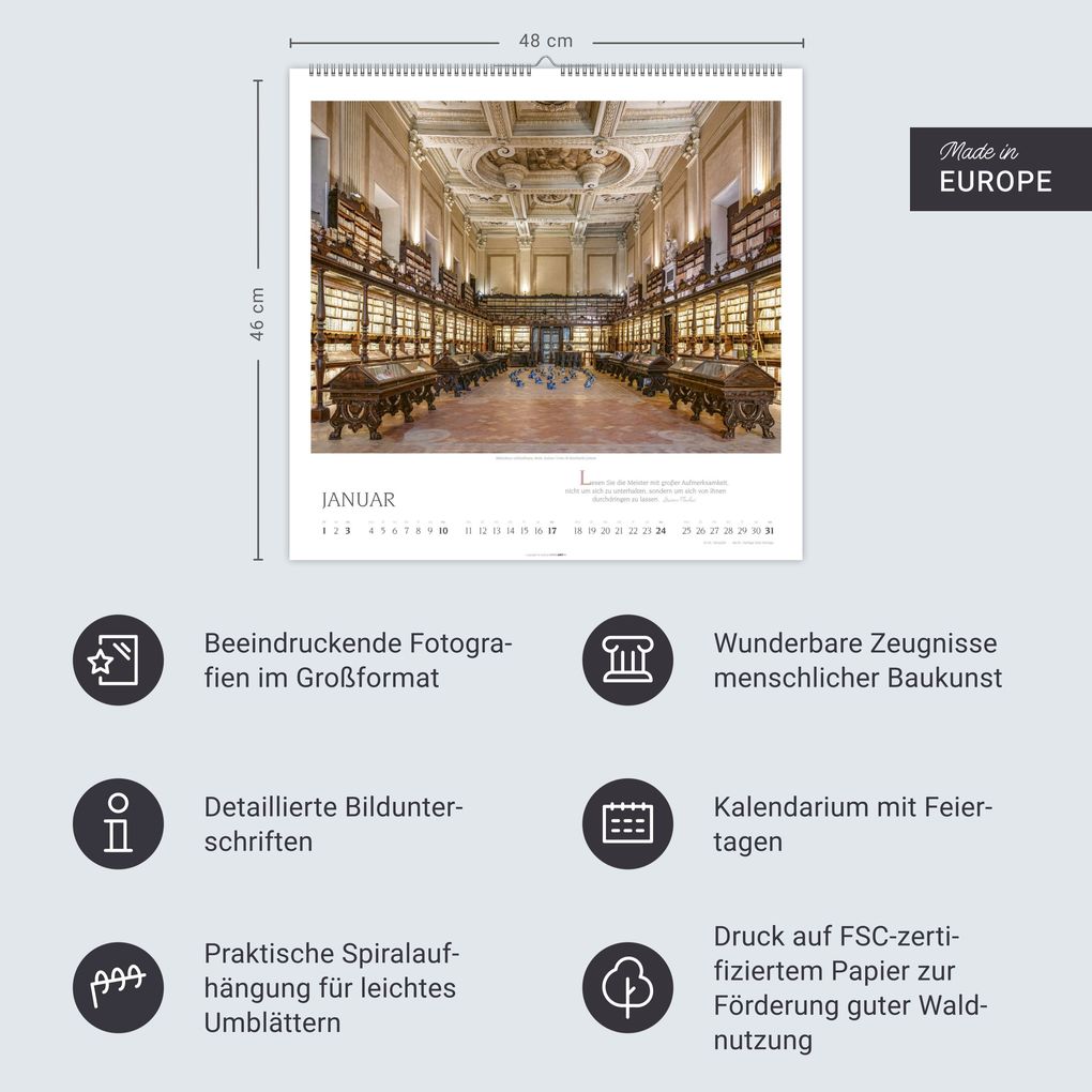 Weitere Ansicht: Welt der Bibliotheken Kalender 2027