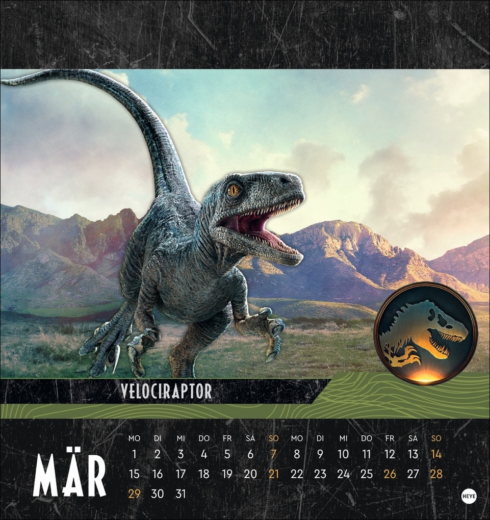 Weitere Ansicht: Jurassic World Postkartenkalender 2027