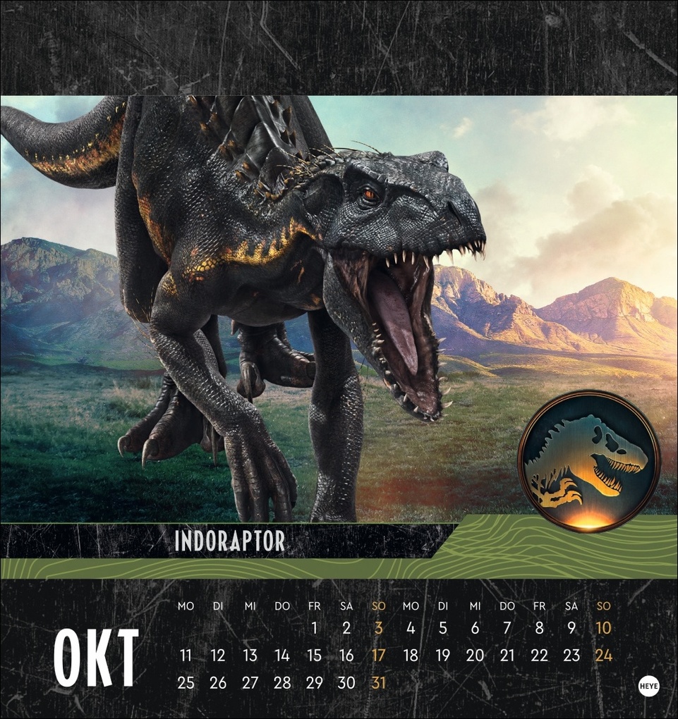 Weitere Ansicht: Jurassic World Postkartenkalender 2027