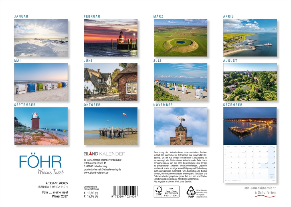 Weitere Ansicht: Föhr ...meine Insel Kalender 2027