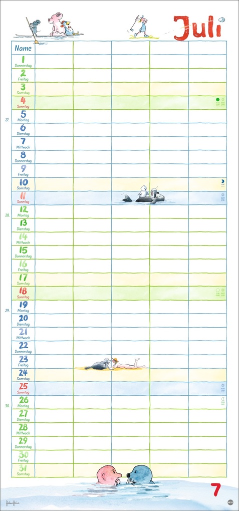 Weitere Ansicht: Helme Heine: Familienplaner 2027 | Helme Heine
