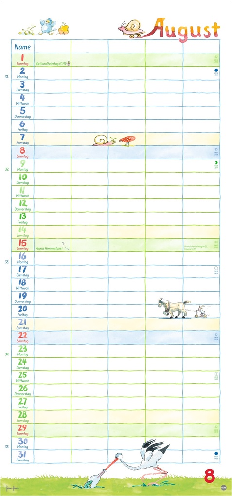 Weitere Ansicht: Helme Heine: Familienplaner 2027 | Helme Heine